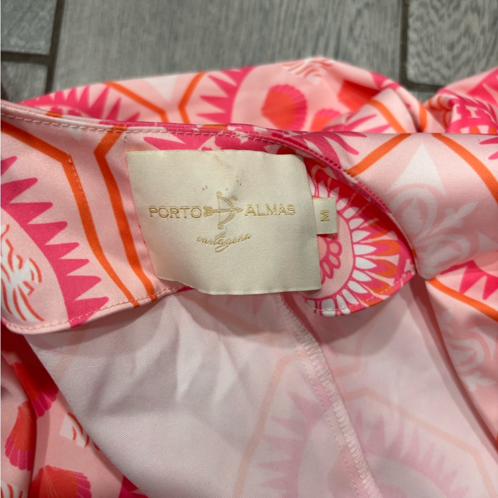 Porto D Almas Wrap Dress Size Medium - Picture 6 of 7
